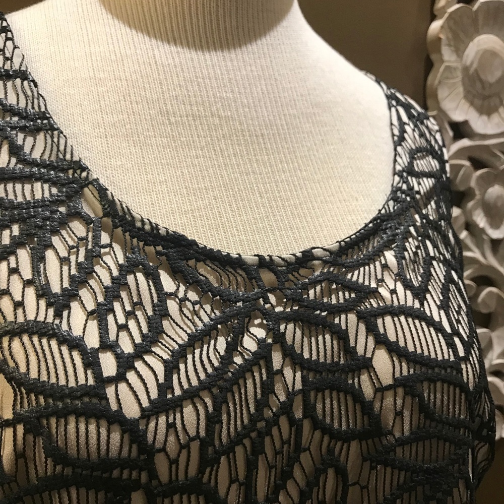 Ann Taylor Lace Front Shell NWT